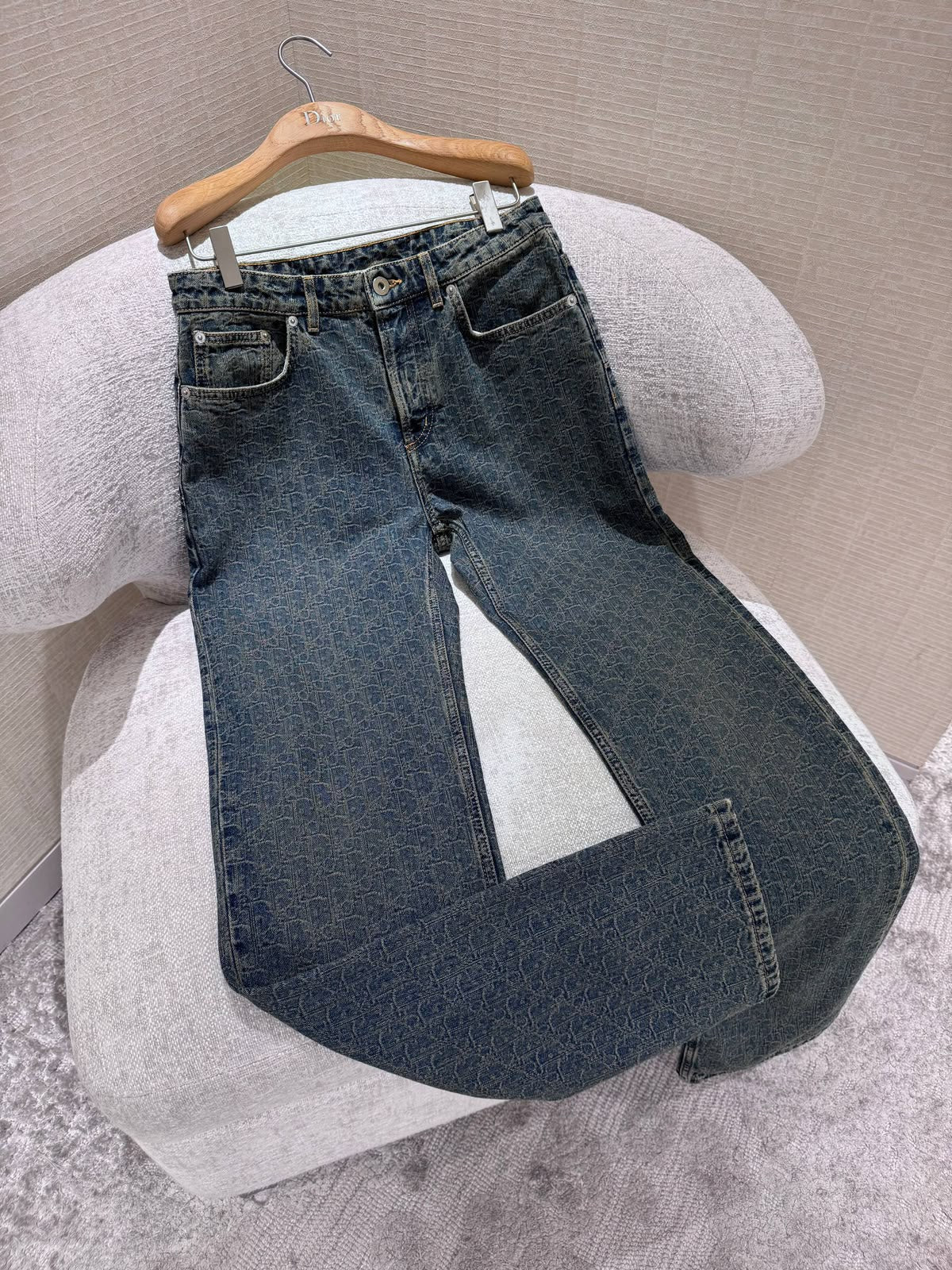 Oblique Denim Jeans