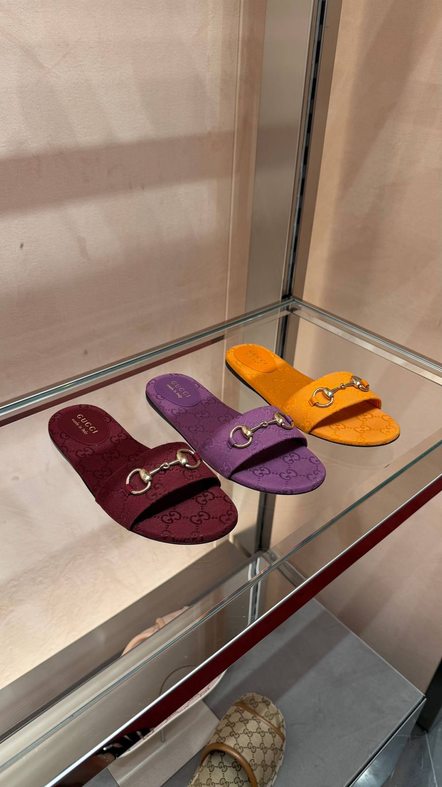 Women's GG Canvas Slide Sandal with Horsebit