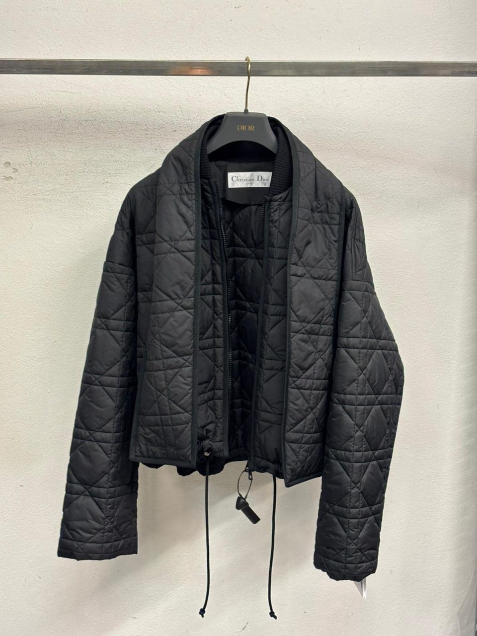 Cannage Quilted Technical Fabric Jacket