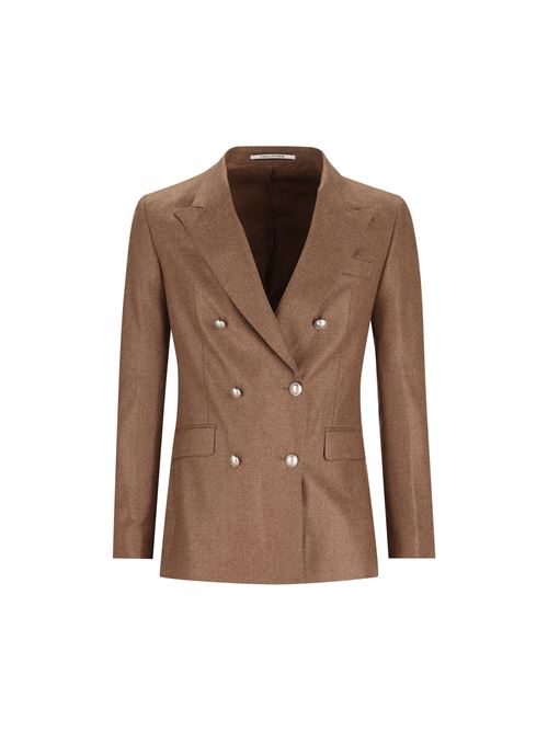Giacca Doppiopetto Donna in Lana Vergine e Cashmere