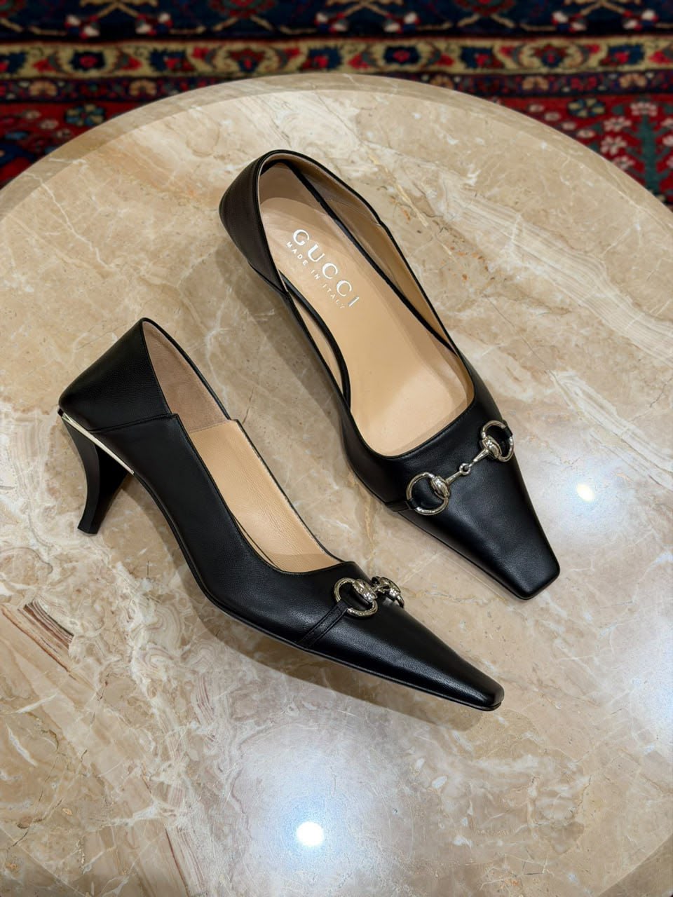 Horsebit Kitten Heel Pumps