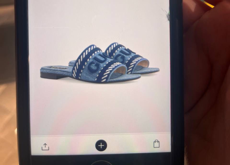 Denim Slide Sandal