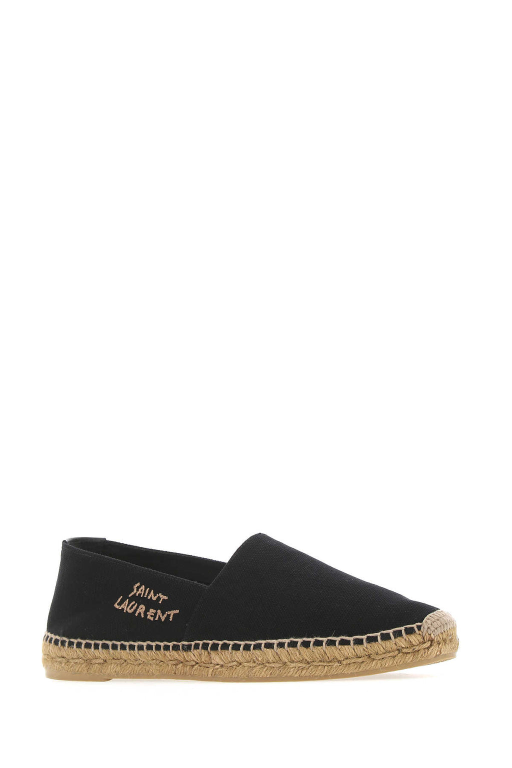 SAINT LAURENT ESPADRILLAS For Men Exterior: 48% Cotton 48% Linen 4% Polyurethane Interior: 100% Leather 100% Cord Sole: Rubber