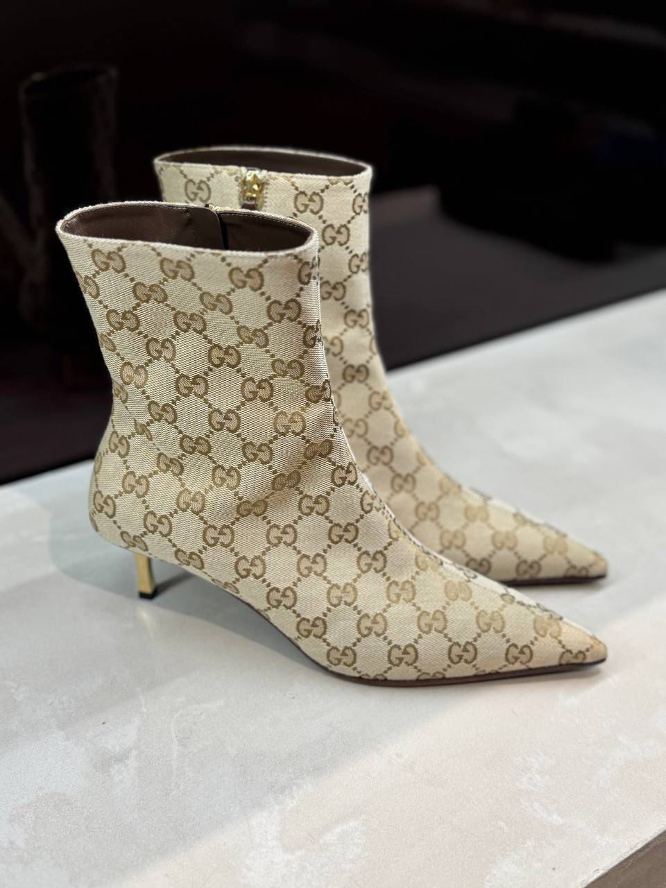 GG Supreme canvas ankle boot