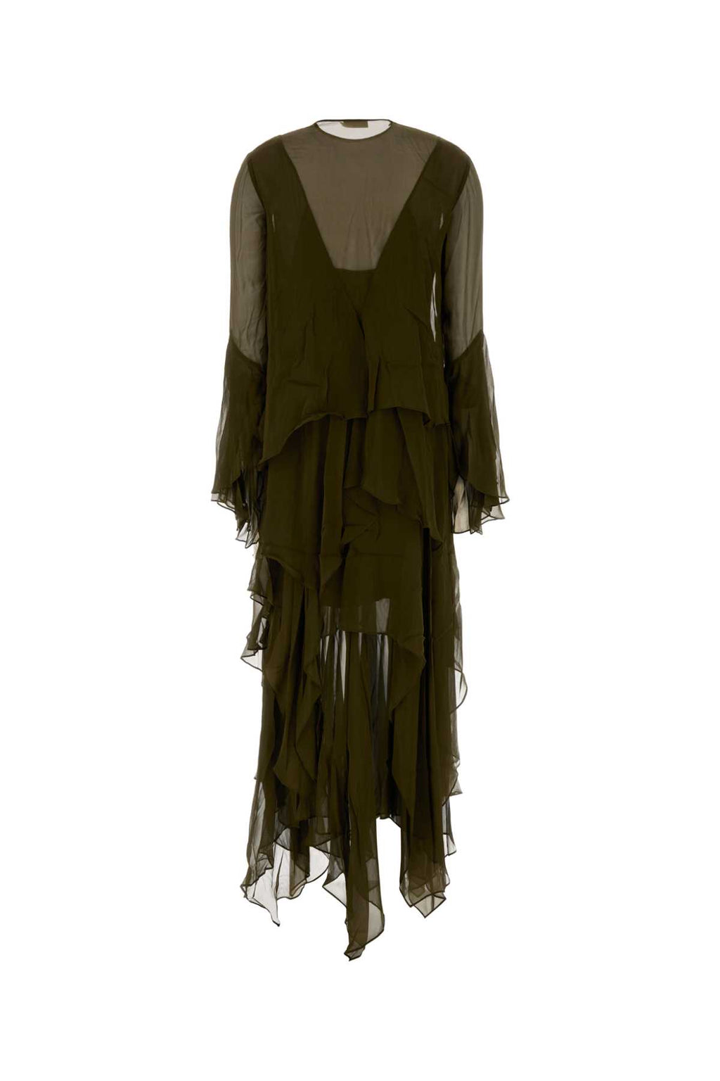 ZIMMERMANN MEMENTO CASCADING MAXI DRESS For Women Exterior: 100% Silk Lining: 100% Viscose