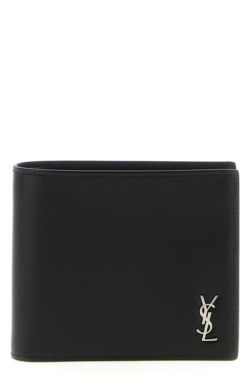 SAINT LAURENT 'East/West' wallet For Men 100% calf leather (bos taurus)