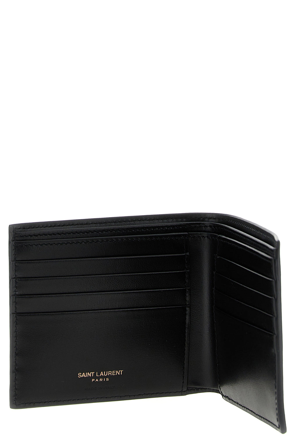 SAINT LAURENT Logo leather wallet For Men 100%calf leather(Bos Taurus)