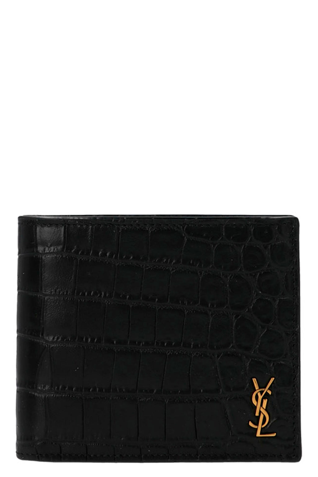 SAINT LAURENT 'Monogram east/west' wallet For Men 100% calfskin leather
