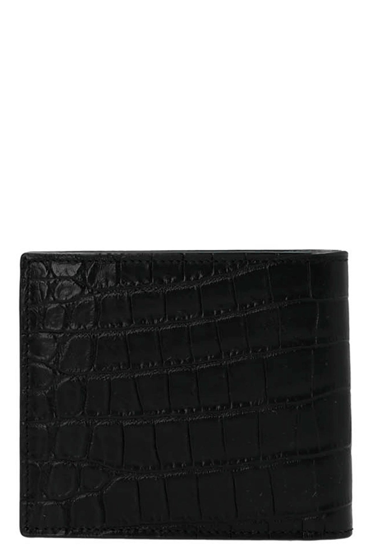 SAINT LAURENT 'Monogram east/west' wallet For Men 100% calfskin leather