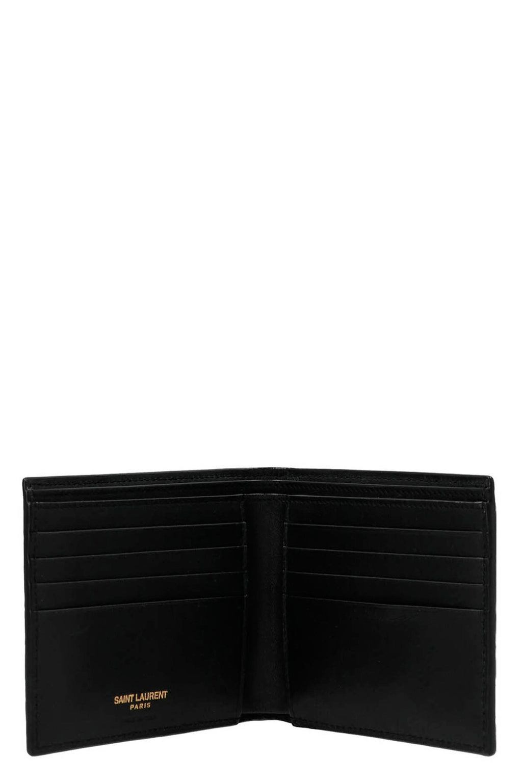 SAINT LAURENT 'Monogram east/west' wallet For Men 100% calfskin leather