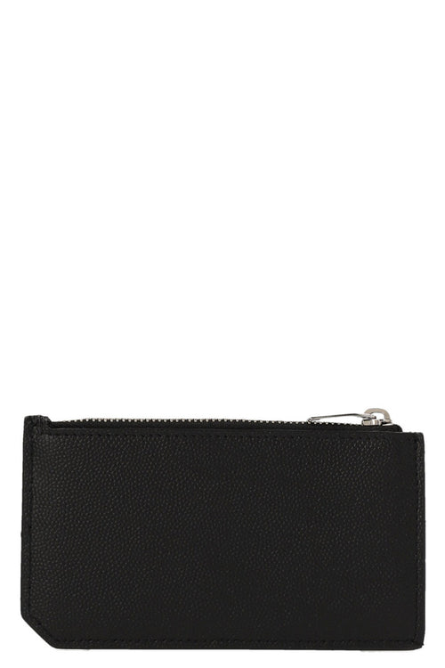 SAINT LAURENT 'Fragments' card holder For Men 100% calf leather (bos taurus)
