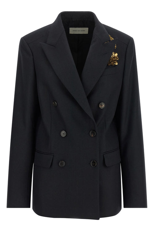 'Barrysta' double-breasted blazer with embroidery