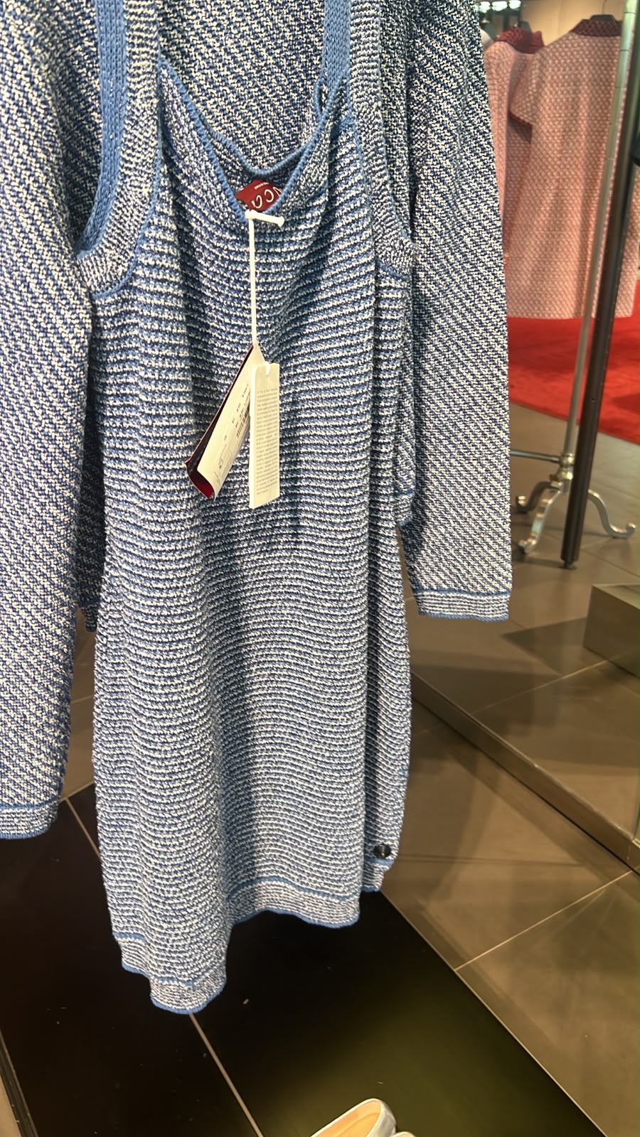 Knit Tank Dress with Matching Cardigan Set