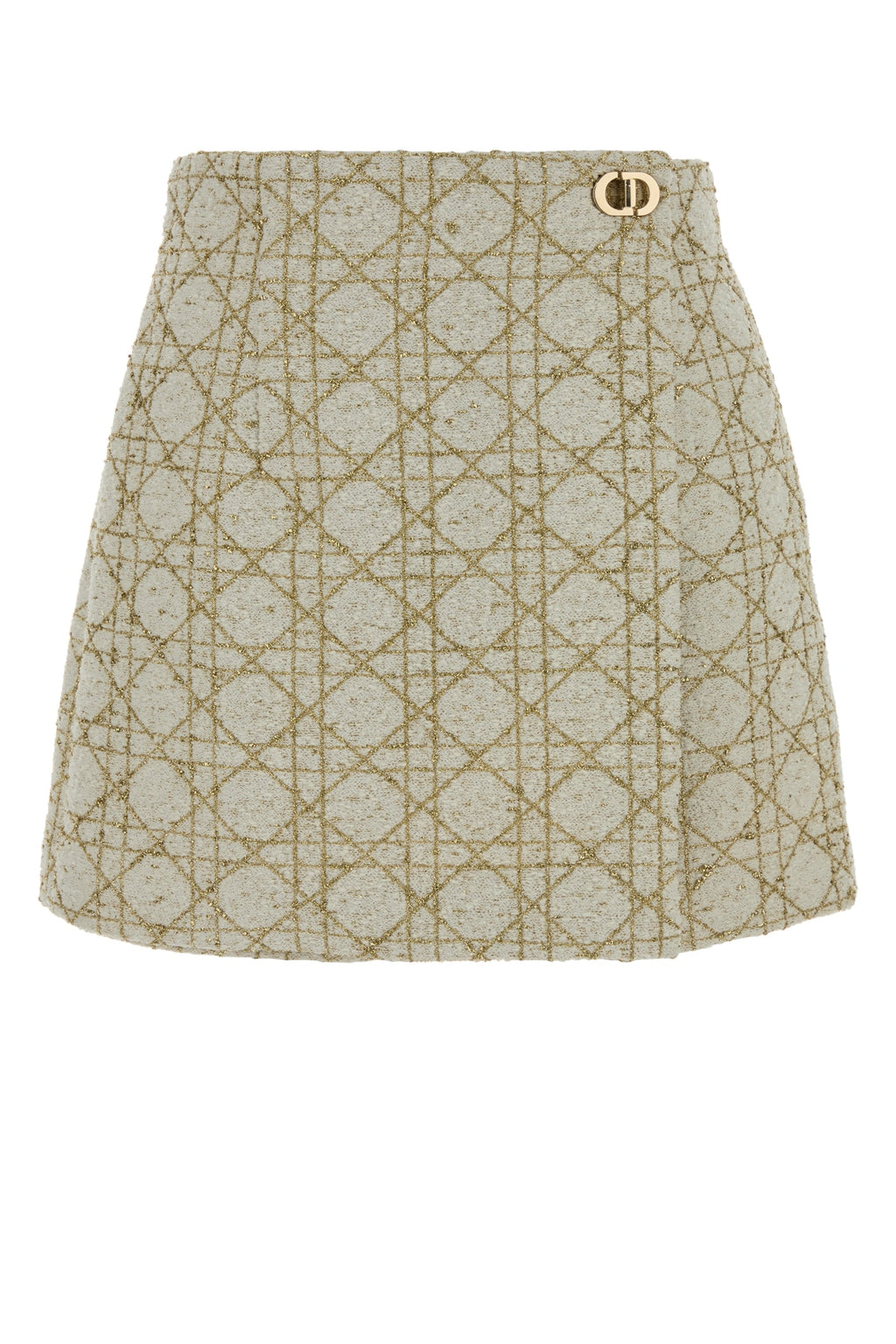 CHRISTIAN DIOR TWEED CANNAGE LEGER GOLD LUREX For Women 