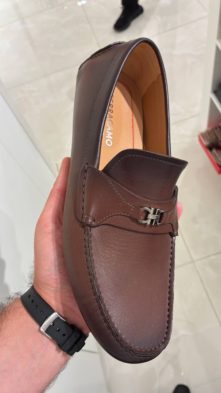 Gancini Suede Loafer
