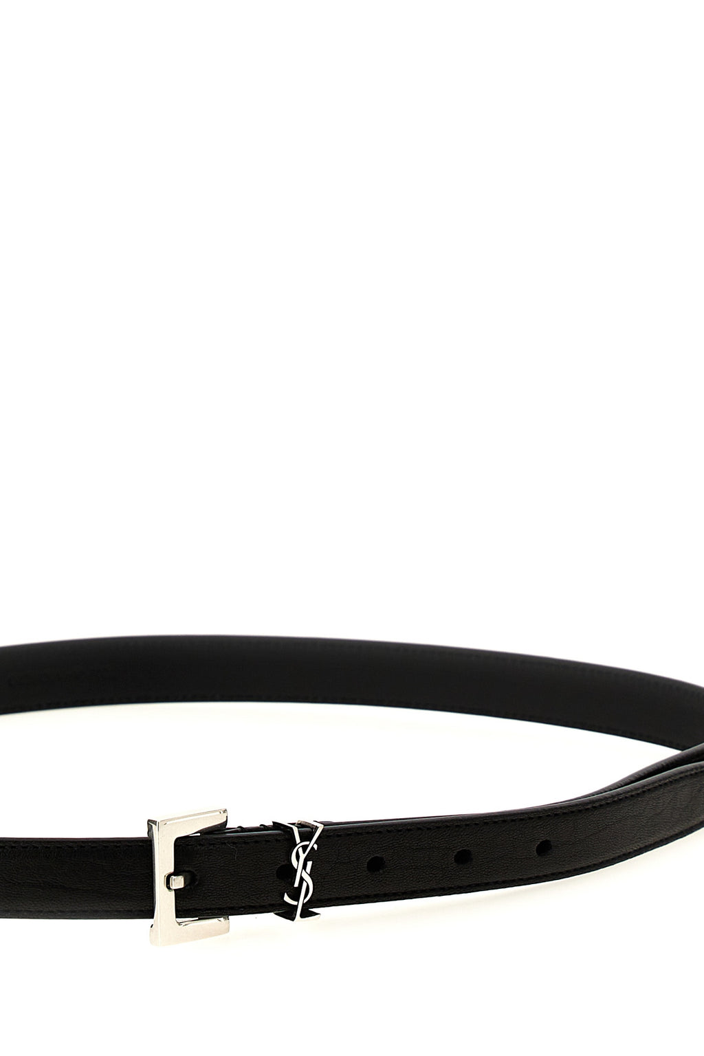 SAINT LAURENT 'YSL' belt For Men 100% leather
