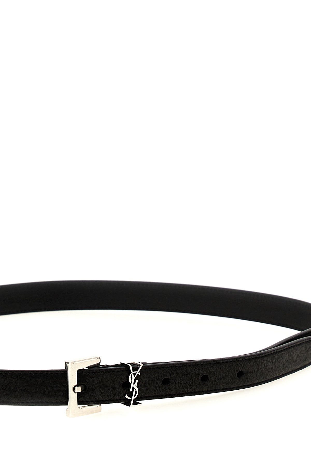 SAINT LAURENT 'YSL' belt For Men 100% leather