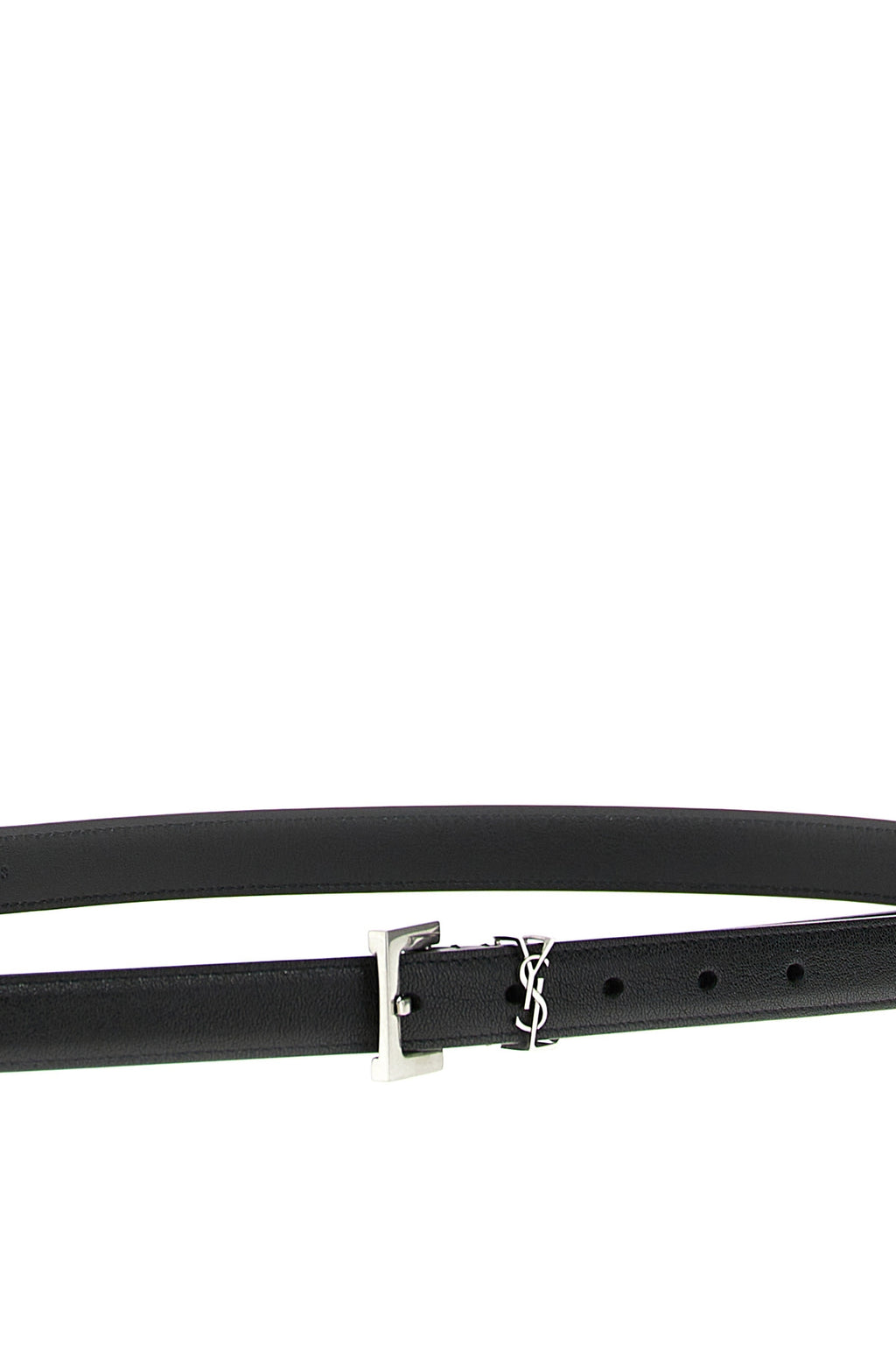 SAINT LAURENT 'Cassandre' belt For Men 100% lamb leather