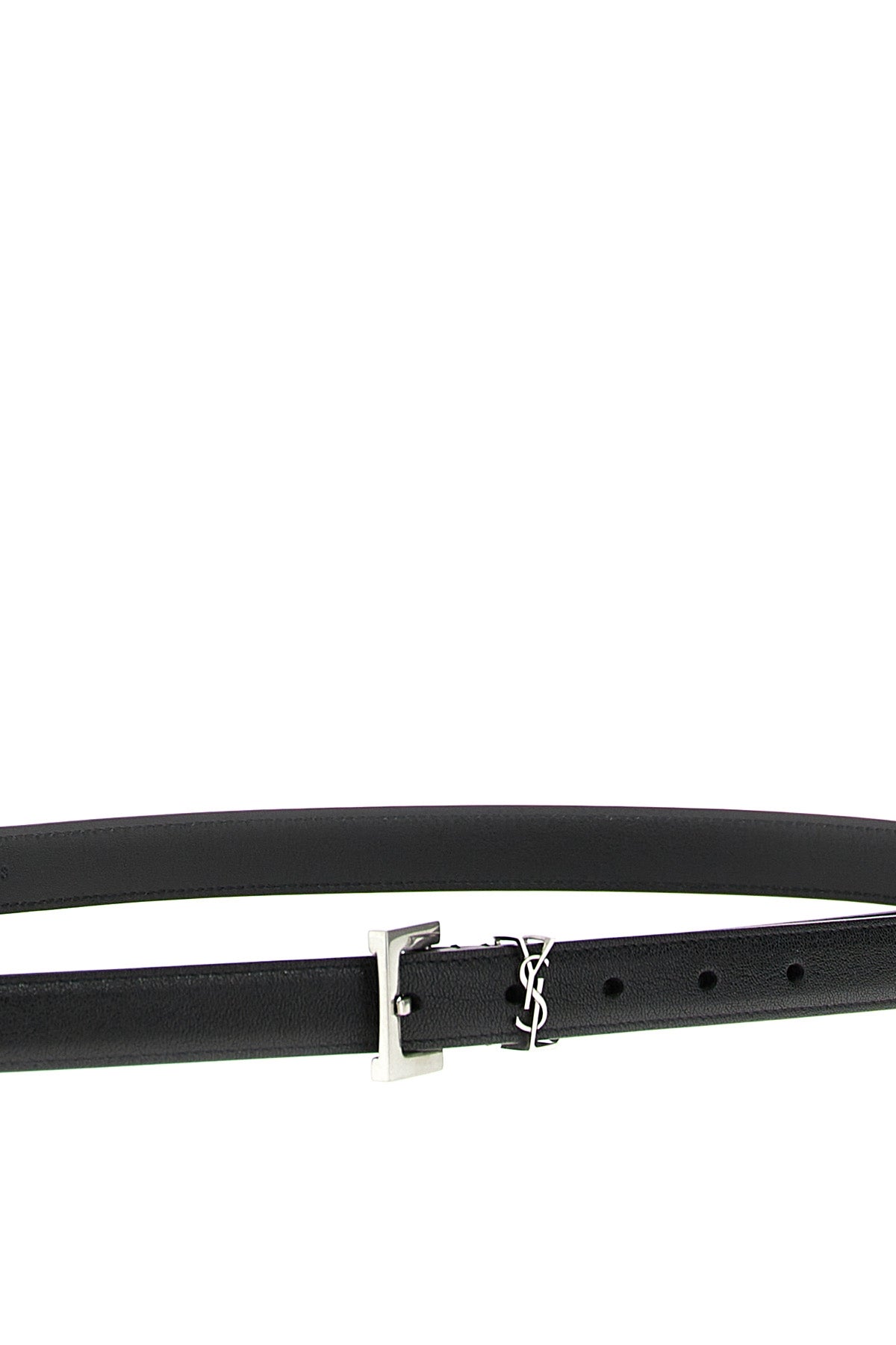 SAINT LAURENT 'Cassandre' belt For Men 100% lamb leather