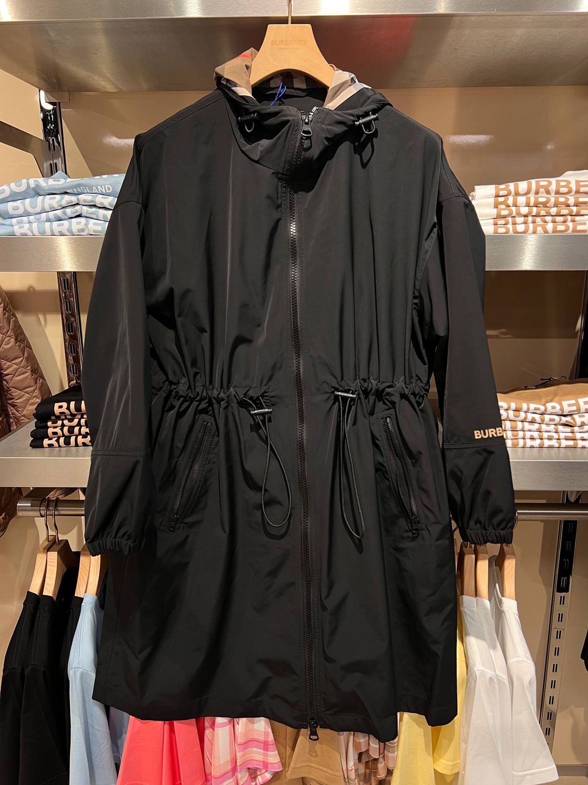 Logo Detail Hooded Jacket