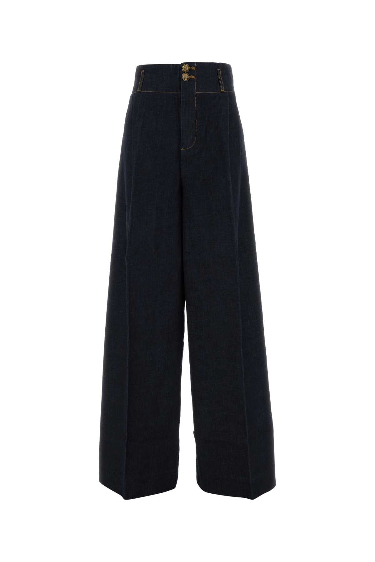 ZIMMERMANN HYPNOTIC DENIM TAILORED PANT For Women Exterior: 75% Cotton 25% Viscose