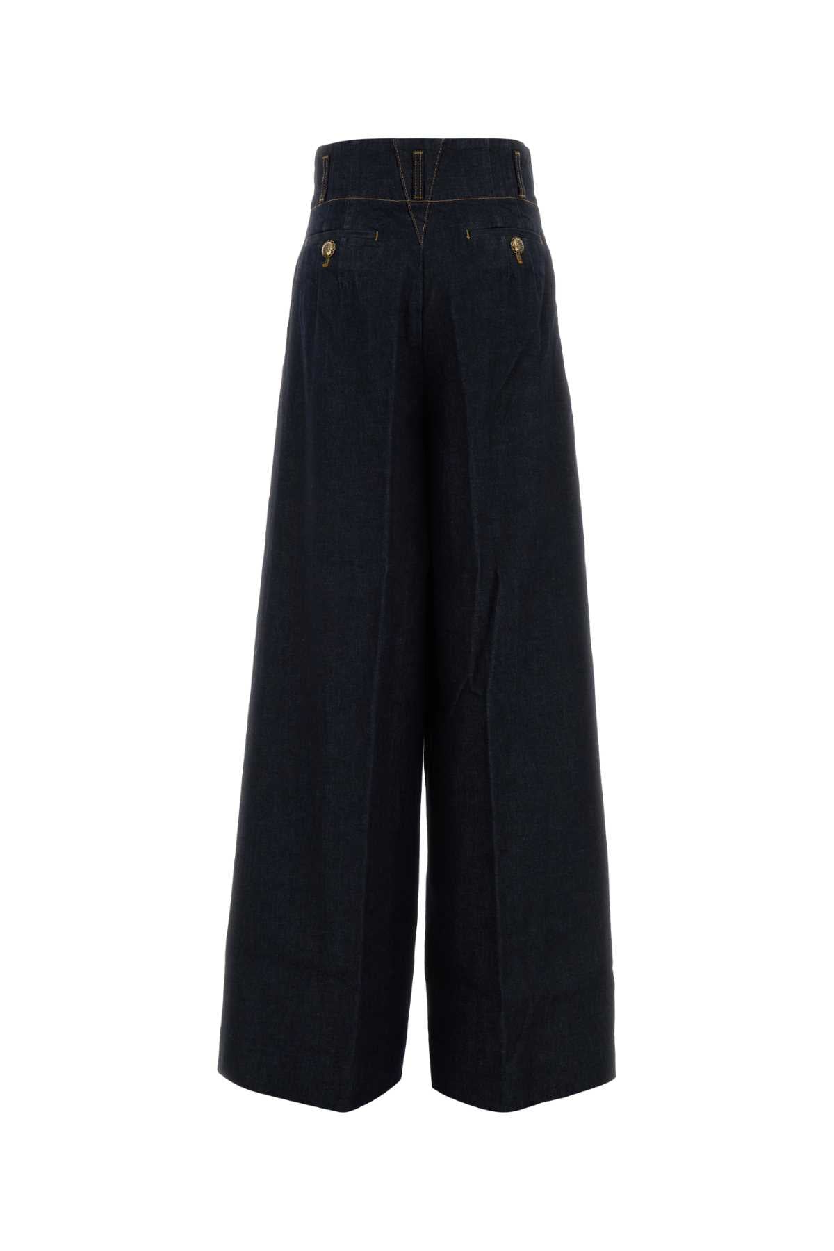 ZIMMERMANN HYPNOTIC DENIM TAILORED PANT For Women Exterior: 75% Cotton 25% Viscose