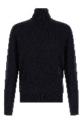 Virgin wool turtleneck sweater