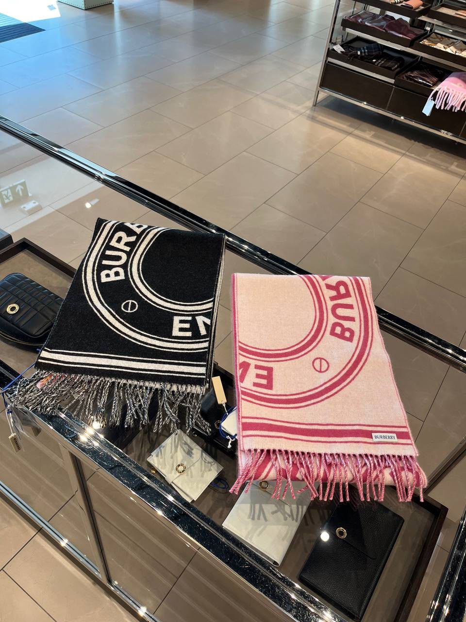 Logo Graphic Wool Jacquard Scarf