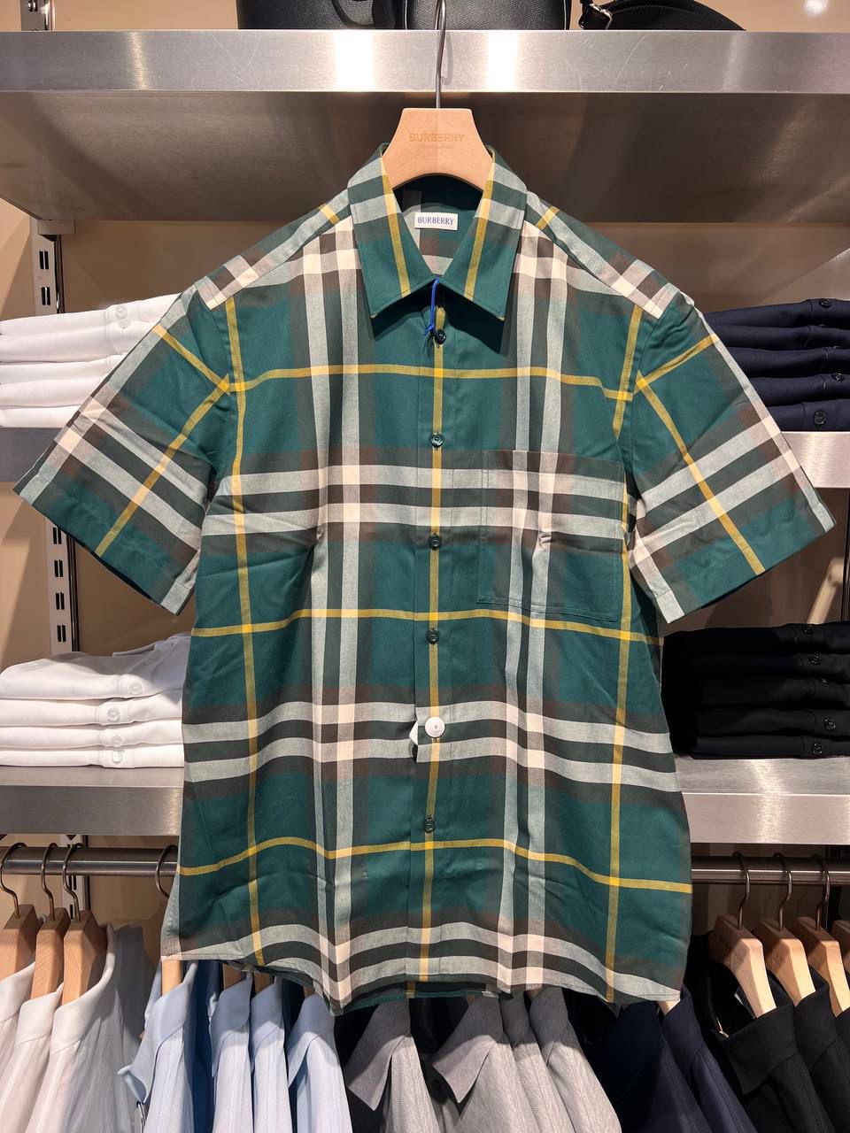 Check Cotton Short-sleeve Shirt