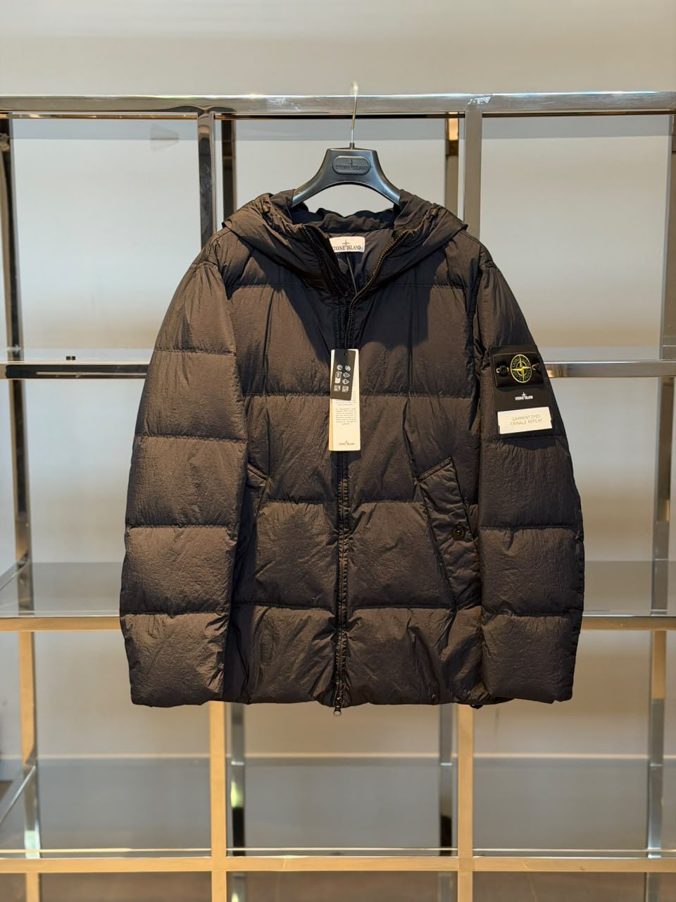 Garment Dyed Crinkle Reps NY Down Jacket