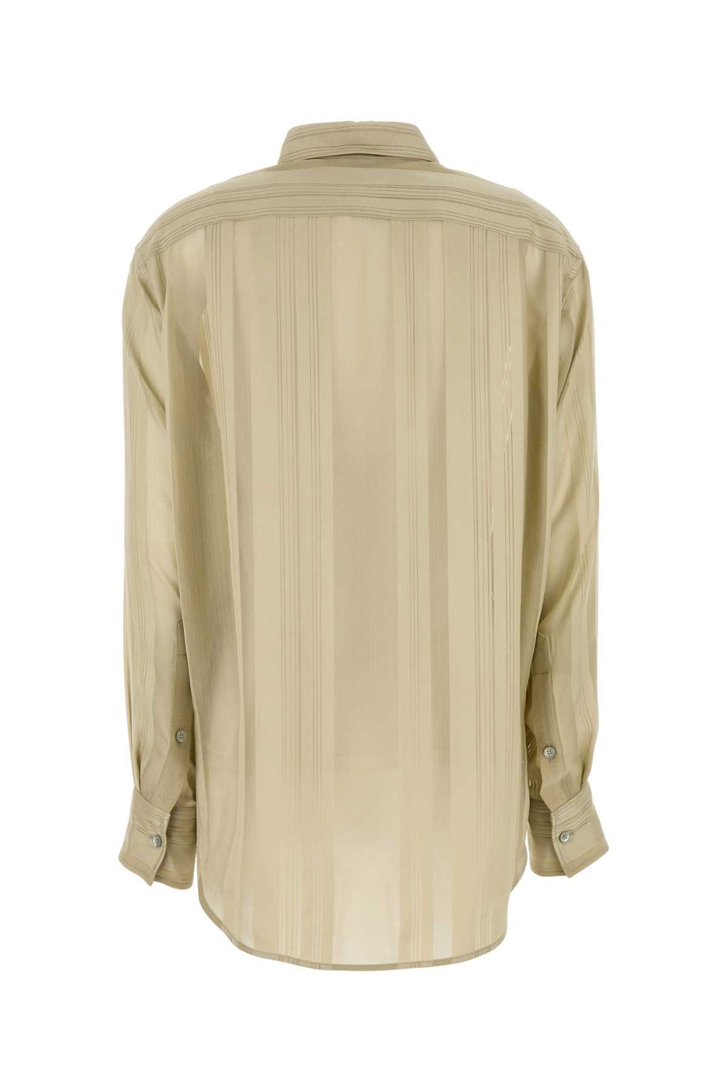 STELLA MCCARTNEY Sheer Spripe Oversized Shirt For Women Exterior: 100% Silk