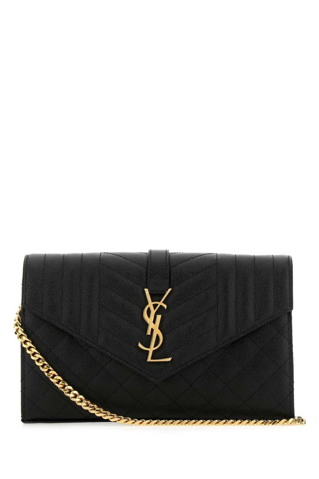SAINT LAURENT YSL C.WALL(153Y)MONO For Women Exterior: 100% Calf Lining: 100% Fabric Finishing: Golden brass