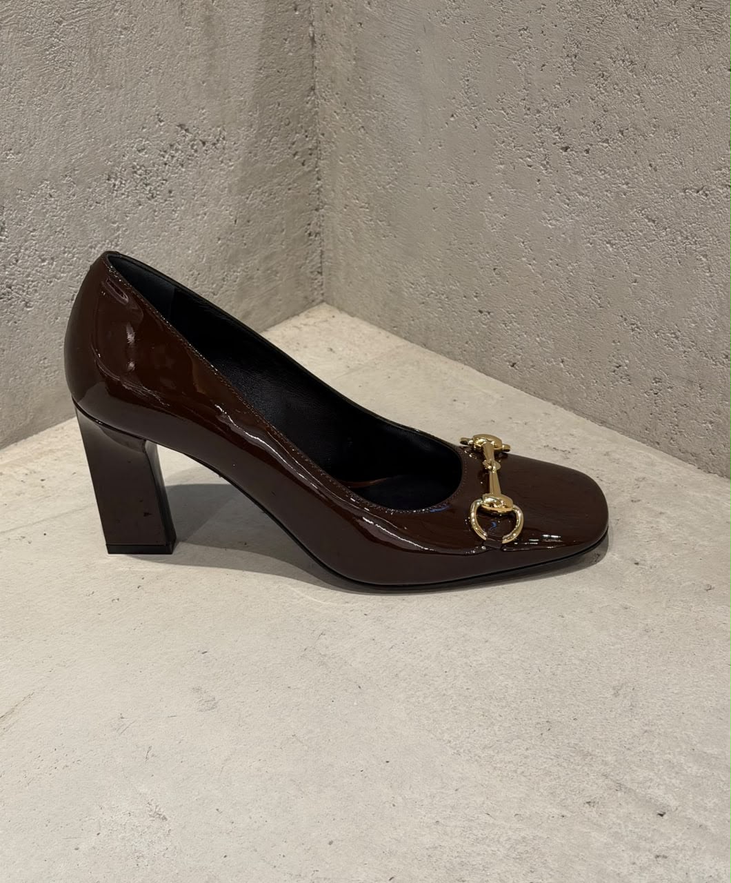 Horsebit Patent Leather Pump