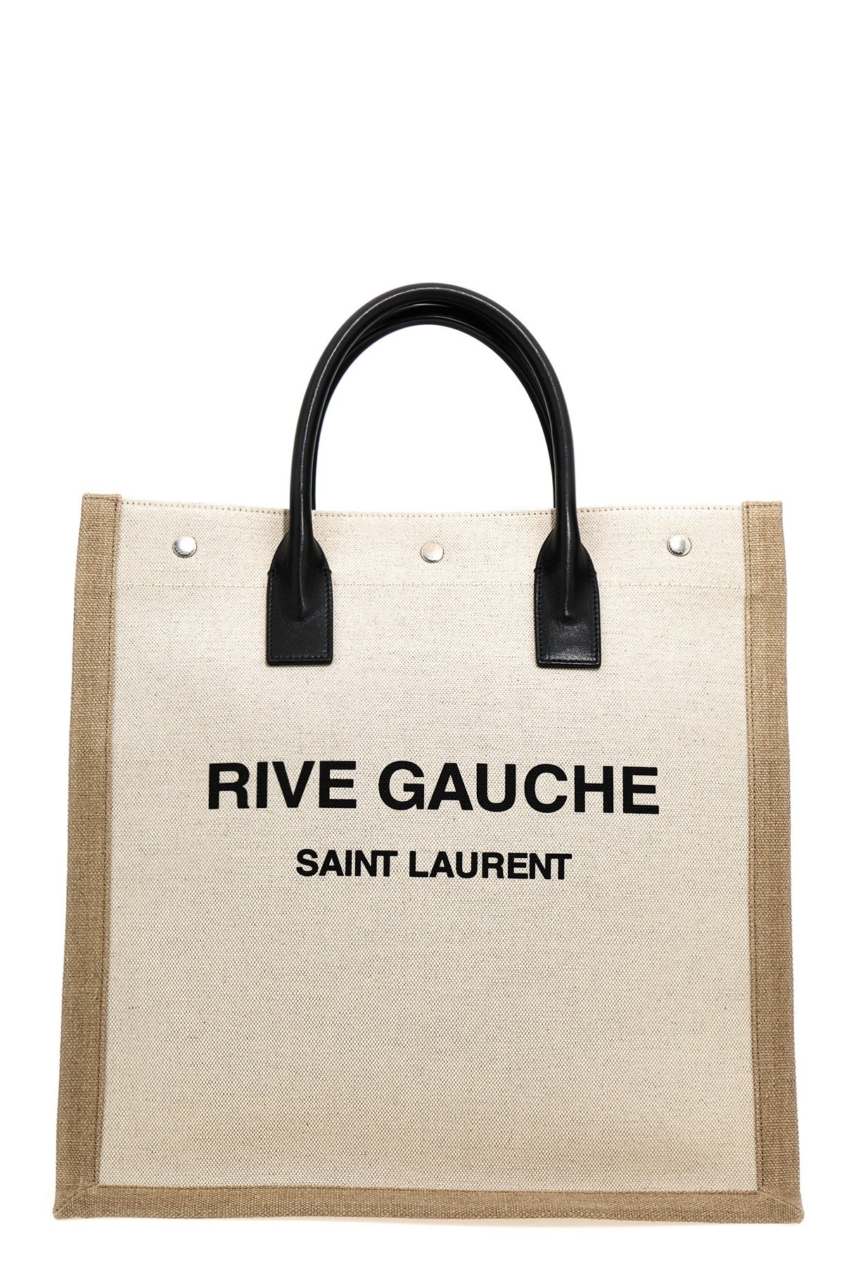 SAINT LAURENT 'Rive Gauche North/South' shopping bag For Men 50% cotton 50% linen