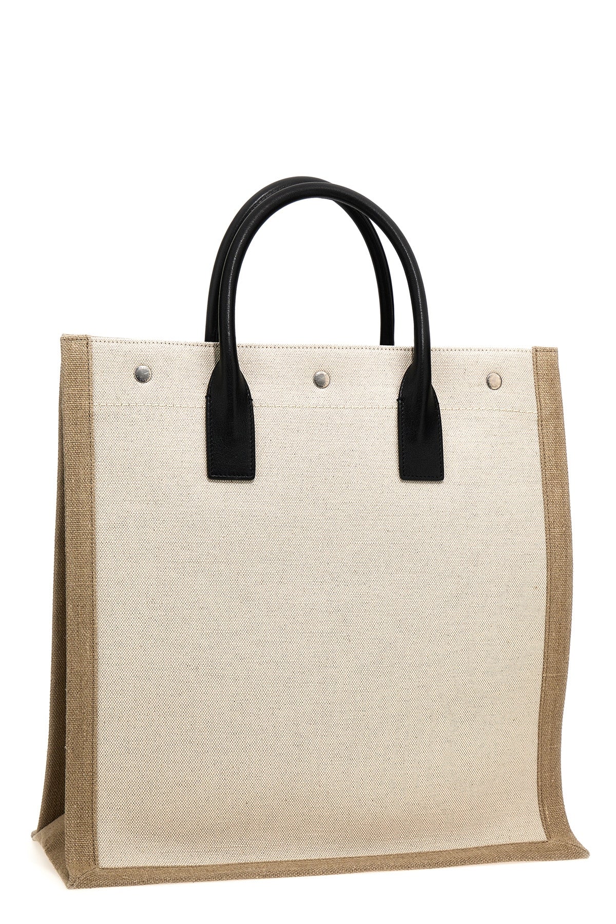 SAINT LAURENT 'Rive Gauche North/South' shopping bag For Men 50% cotton 50% linen