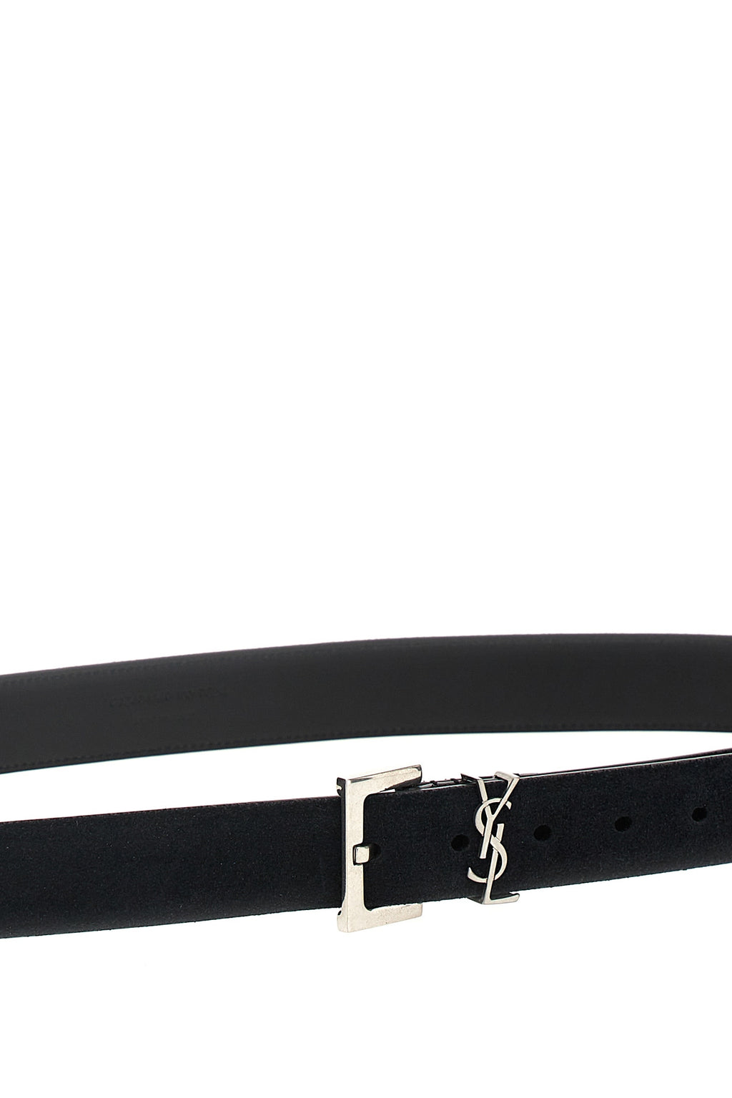 SAINT LAURENT 'YSL' belt For Men 100% suede leather