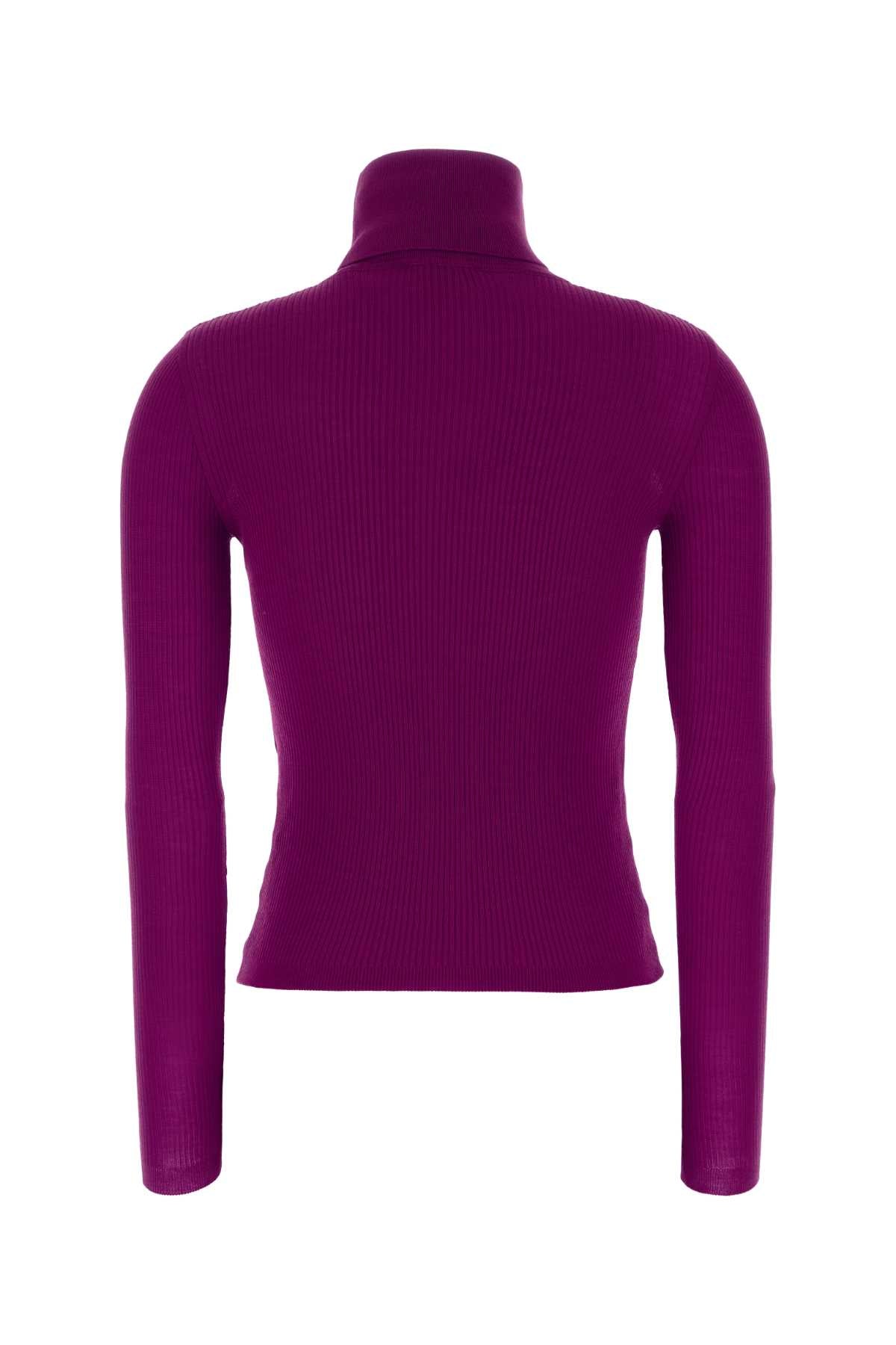 SAINT LAURENT TRICOT DE CORPS COL For Women Exterior: 35% Cashmere 35% Wool 30% Silk