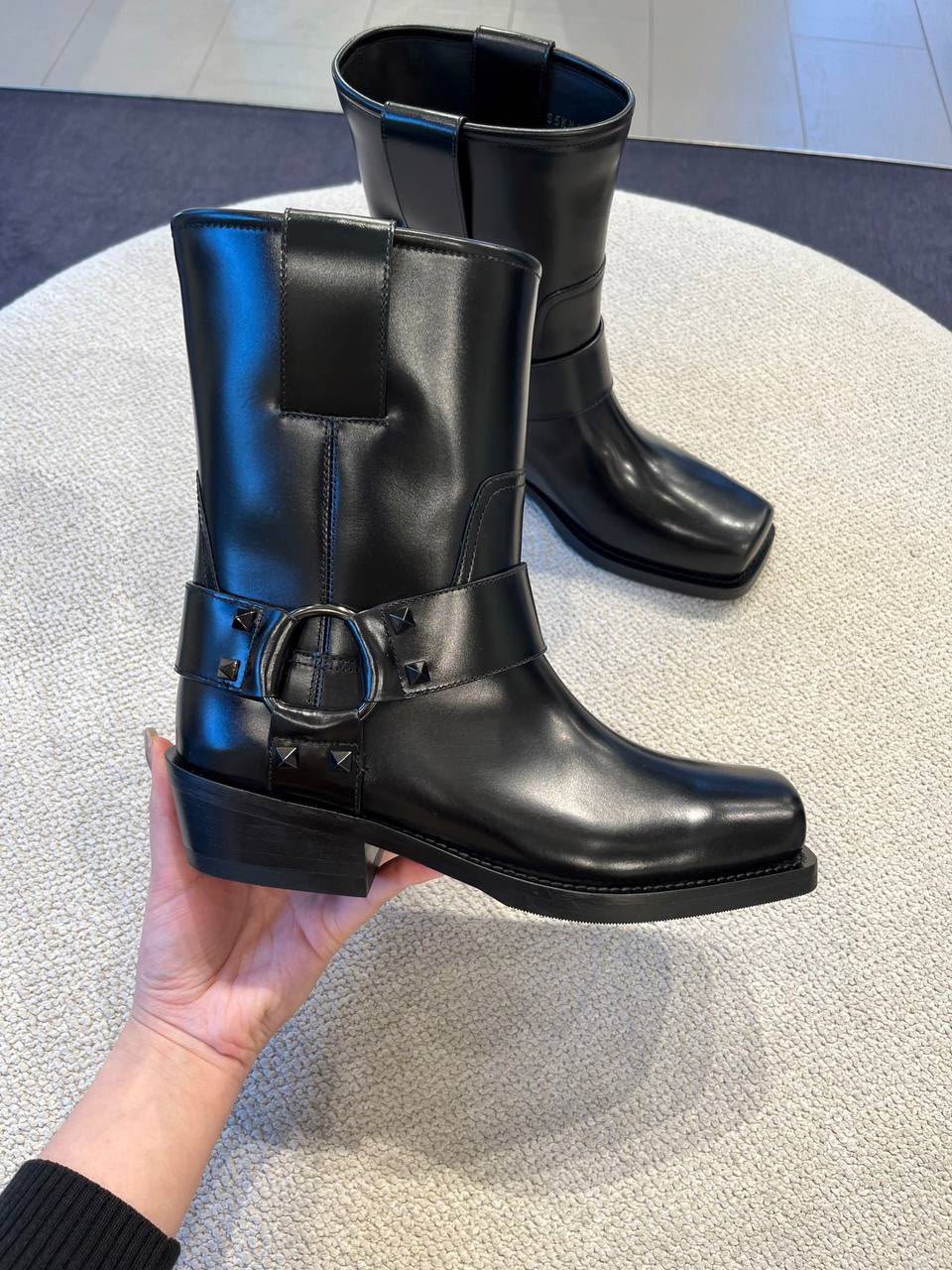 Rockstud Leather Boot