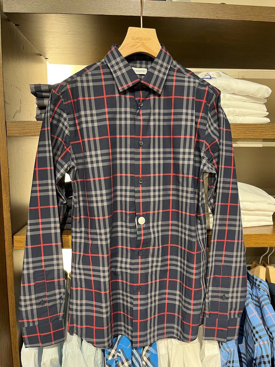 Check Cotton Poplin Shirt