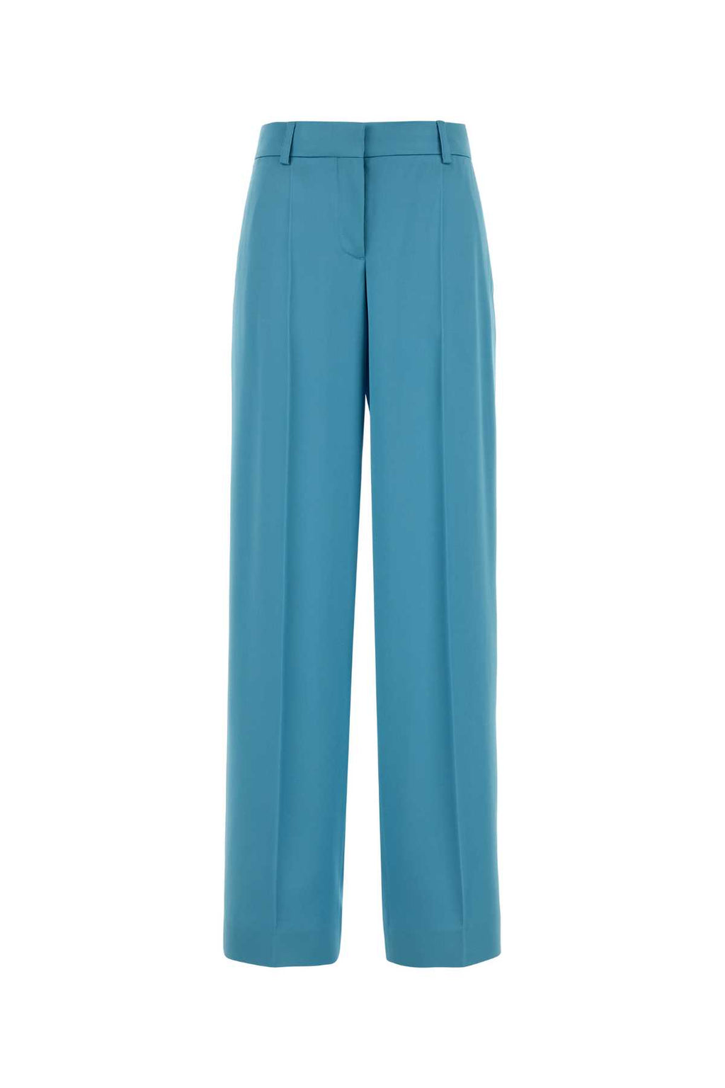 STELLA MCCARTNEY Satin Dropped Waist Straight Wide Leg For Women Exterior: 73% Acetate 27% Viscose