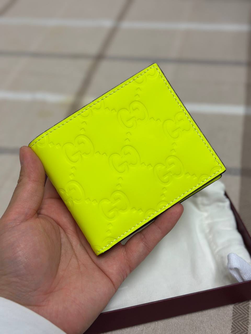 GG Embossed Bifold Wallet