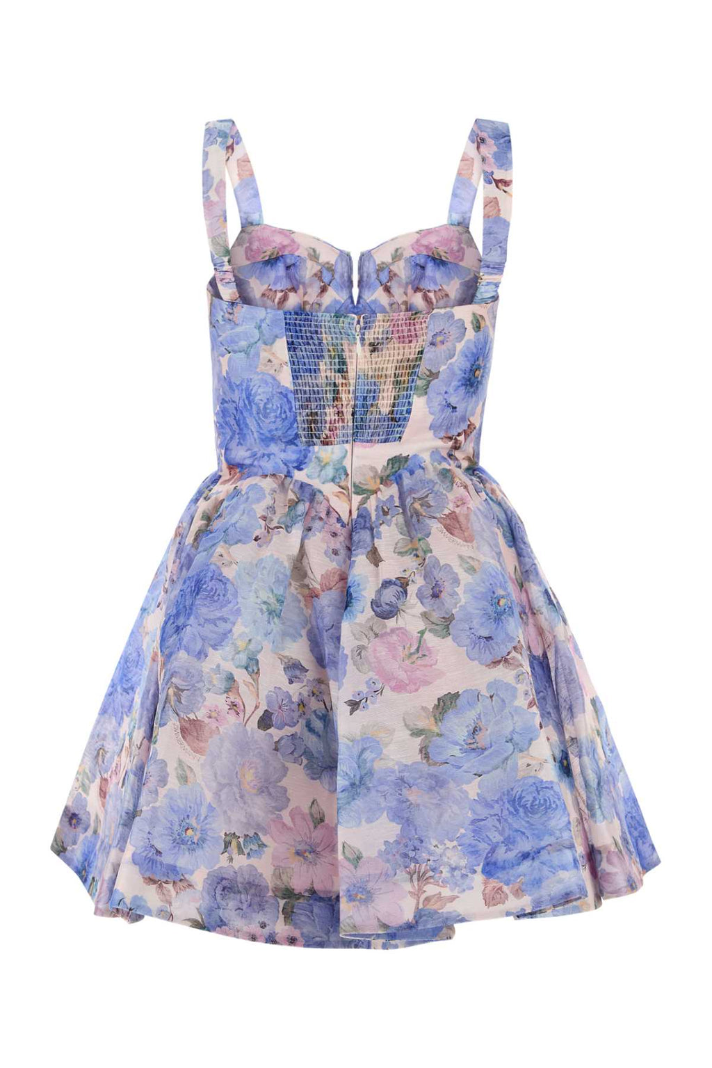 ZIMMERMANN REBELLION DRAPE MINI DRESS For Women Exterior: 55% Linen 45% Silk Lining: 100% Cotton