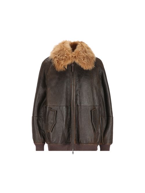 Bomber realizzat in shearling