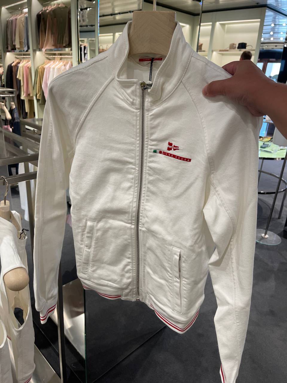 Luna Rossa Cotton Zip-Up Jacket