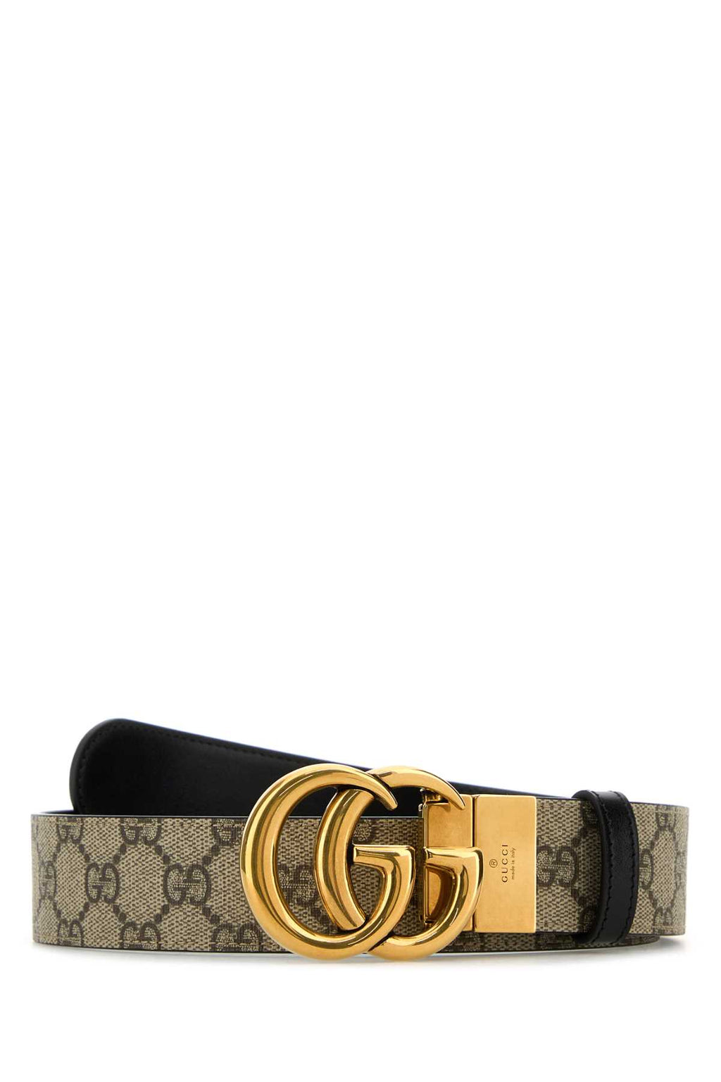 GUCCI WBELT REV W37 T.GG SUPREME/PLU For Women T 60% POLYURETHANE T 20% POLYESTER T 20% COTTONCALF SKIN