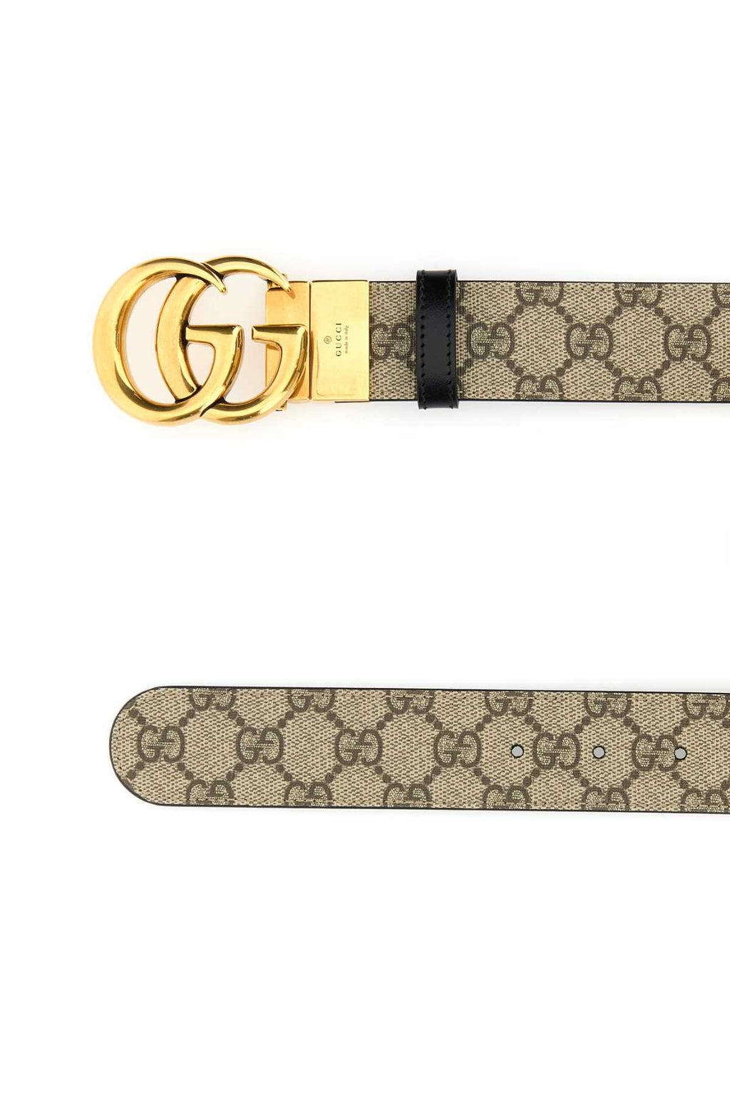 GUCCI WBELT REV W37 T.GG SUPREME/PLU For Women T 60% POLYURETHANE T 20% POLYESTER T 20% COTTONCALF SKIN