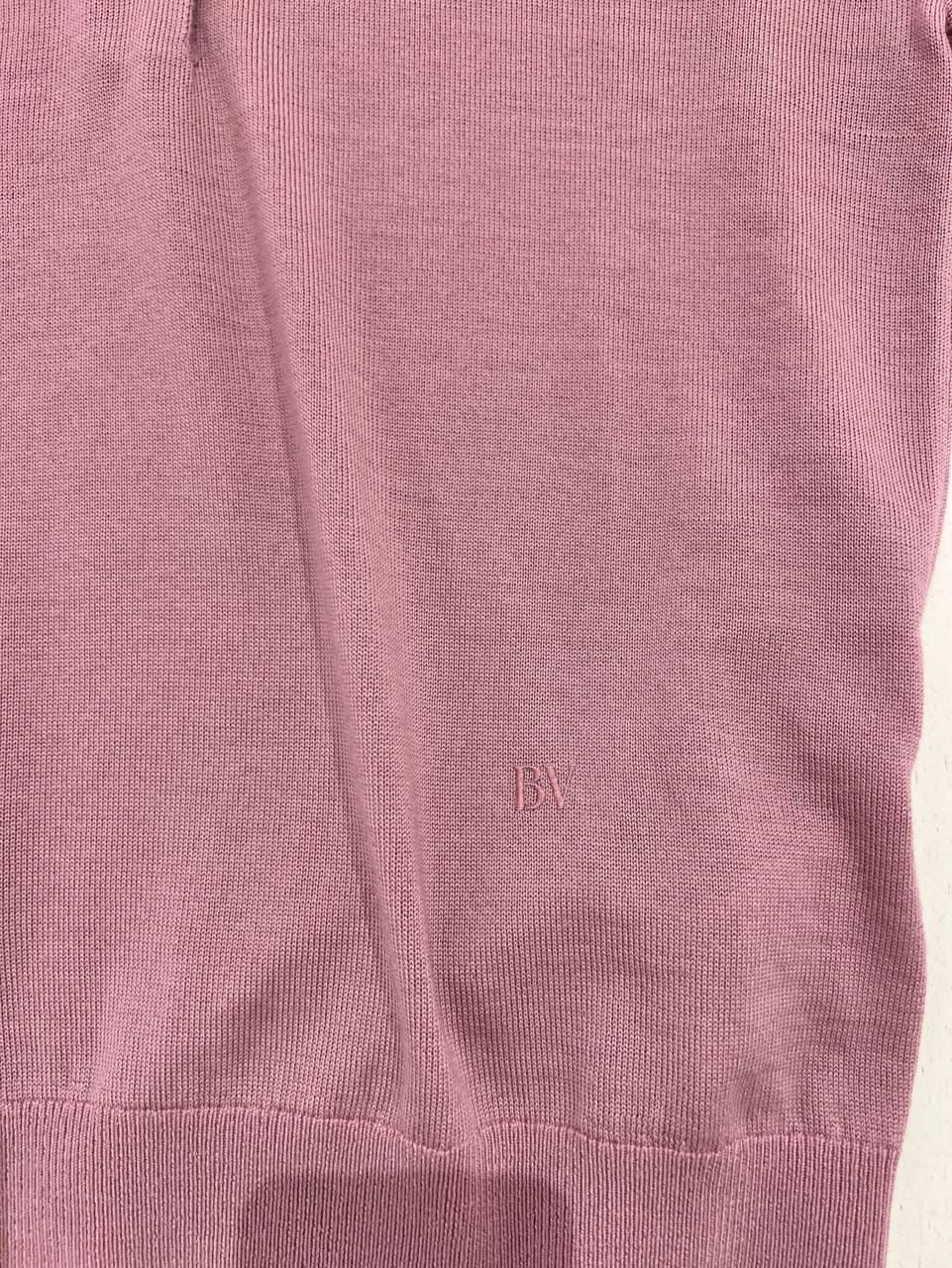 Short-Sleeve Button-Front Knit Top