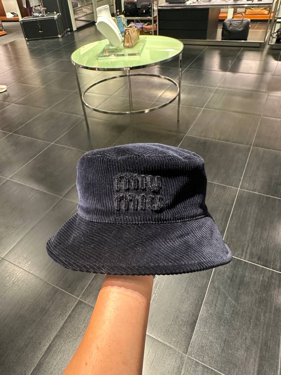 Corduroy bucket hat