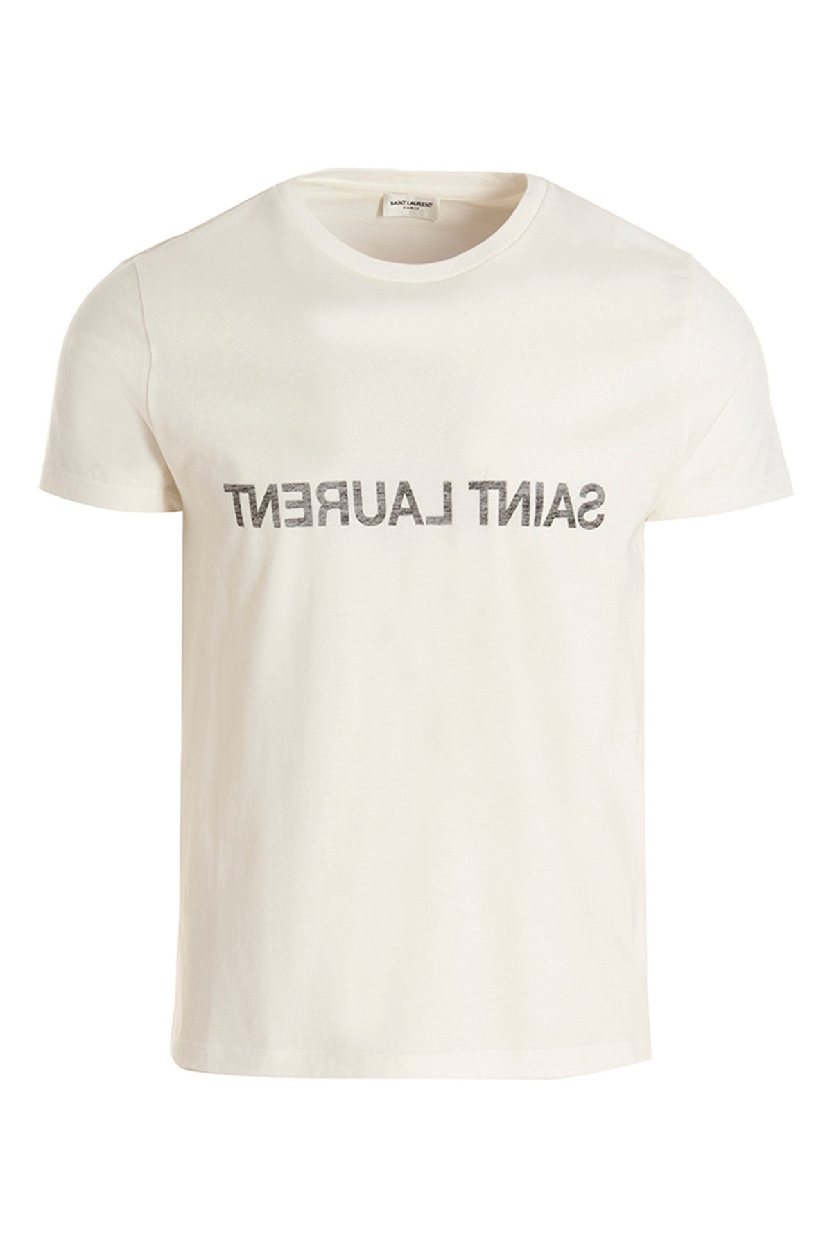 SAINT LAURENT Logo print T-shirt For Men 100% cotton
