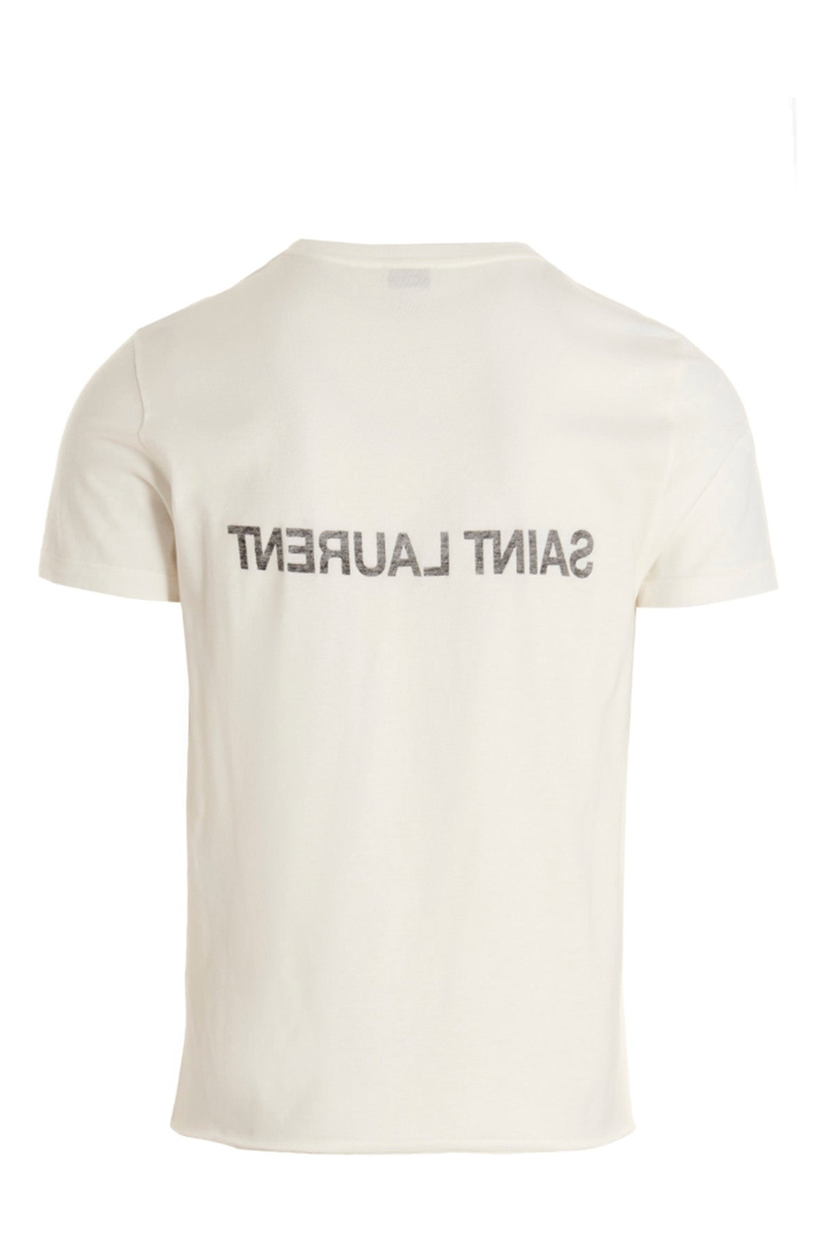 SAINT LAURENT Logo print T-shirt For Men 100% cotton